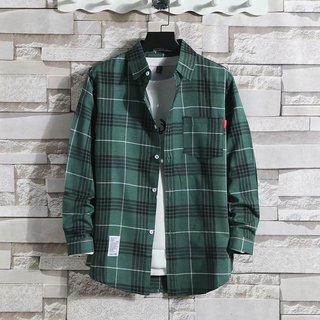 Camisa masculina de manga comprida de seda gelada com contador de comércio exterior para colheita de vazamentos