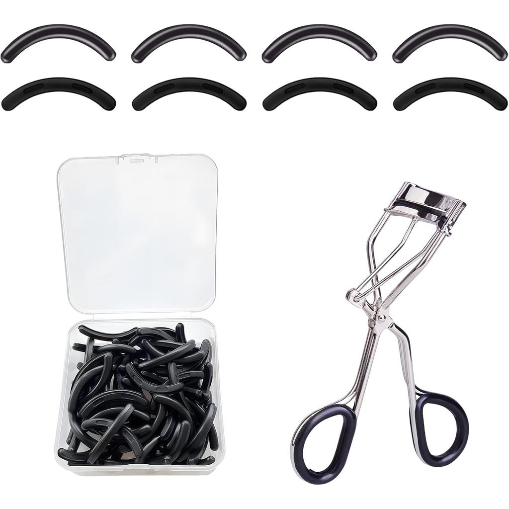 40 Peças de Refil para Curvador de Cílios, Almofadas de Silicone Compatíveis com o Curvador de Cílios Tweezerman