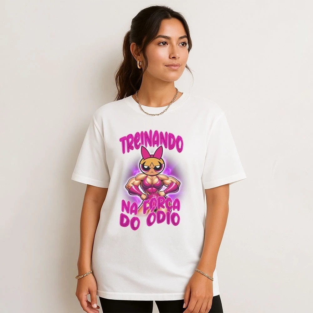 Camiseta Estampada Inspirado Super Poderosas Florzinha Maromba Unissex 100% Algodão Frete Grátis Rápido Plus Size