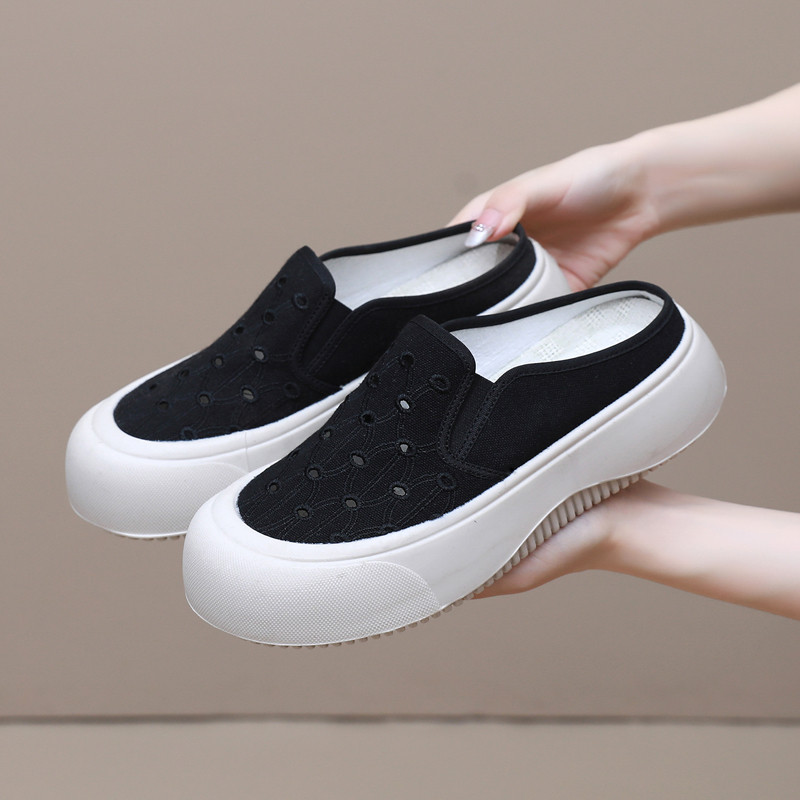 Velho pequim sapatos de pano sapatos femininos verão malha respirável sapatos femininos de meia-idade idosos mãe sapatos