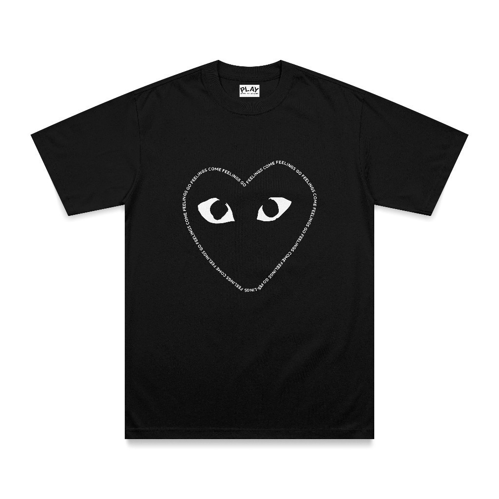 Camiseta Basic Streetwear Estampada CDG Feelings