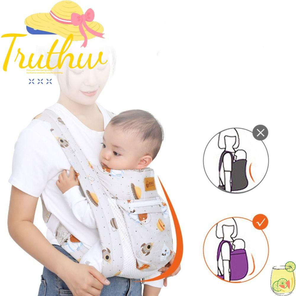 TRUTHW Baby Sling Wrap , Suspensórios Infantis Mãos-Livres Que Economizam Trabalho , Cinto De Transporte Infantil Respir