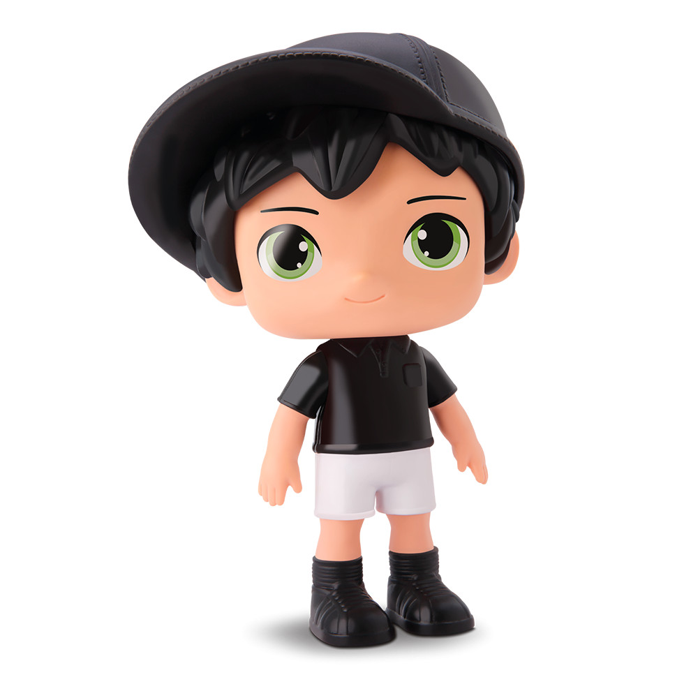 Boneco Max Club Branco Futebol Preto e Branco ⚽🧸 |Boneco Infantil, Brinquedo de Futebol, Presente infantil