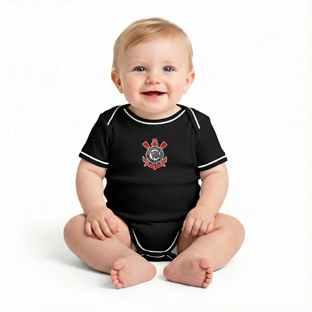 Body Baby Corinthians torcida Paixão Hereditária no Peito