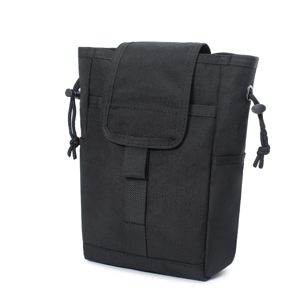 Ao ar livre tático multifuncional dobrável saco de reciclagem molle saco de reciclagem masculino cintura selo saco de ar