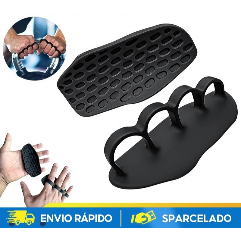 Luva de Academia Musculação Treino Max Grip Protetor de Pegada Antiderrapante 4 Dedos