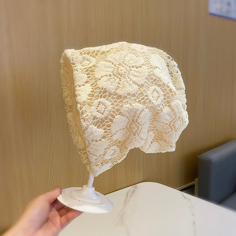 Boné de cabeça de flor feminino japonês boné frio versão coreana na moda All-Match boné de pilha viagem ao ar livre prot