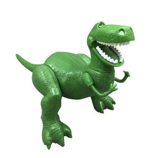 Figura de ação em PVC do Dinossauro Rex Verde nº 4 do Toy Story da Disney, com 15 cm de altura, pernas móveis, um brinqu