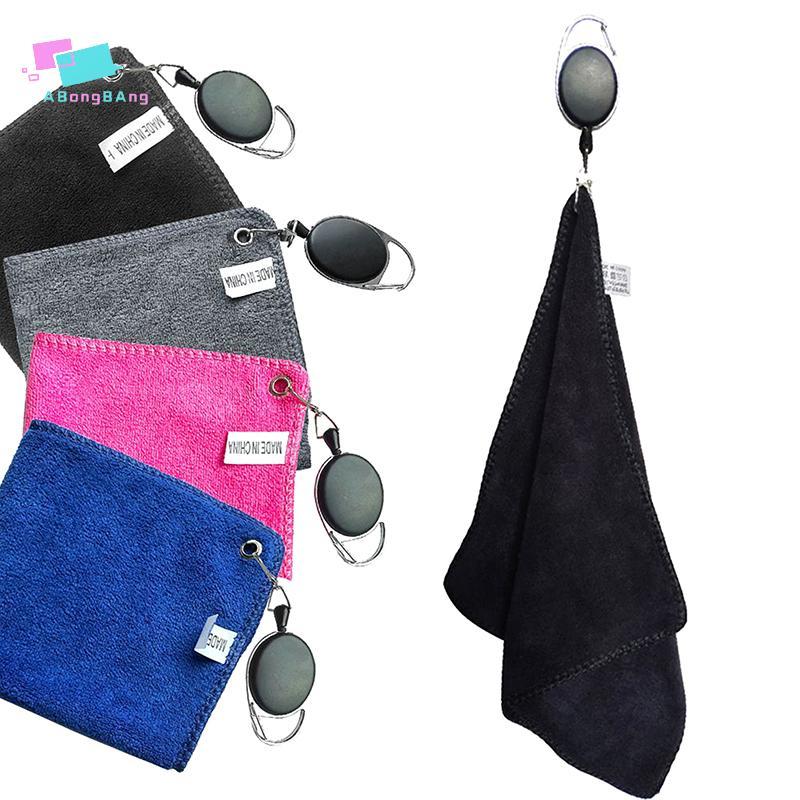 Abongbanghn Toalha De Golfe Pano De Limpeza Molhado E Seco Perfeito Para Golfistas Panos Com Gancho Retrátil Fácil De Tr