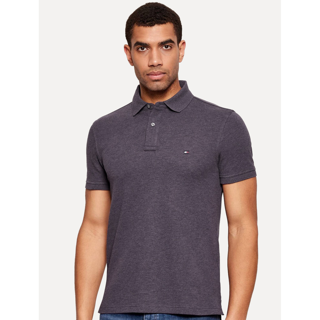 Polo Tommy Hilfiger Original Masculina Regular Piquet 1985 Vinho Medio Mescla
