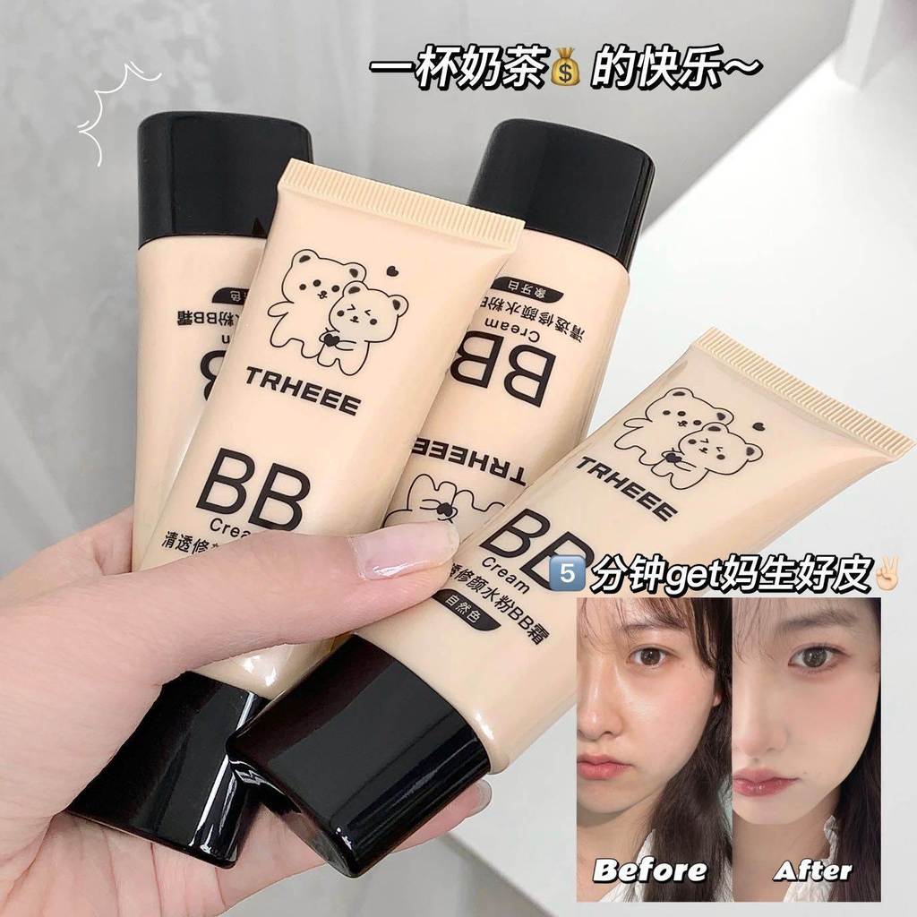 [Sair em um frasco] bb Cream No-Face Cream Corretivo Fundação Isolamento Fixação Maquiagem Base Líquida Sem Pó Preso Sem