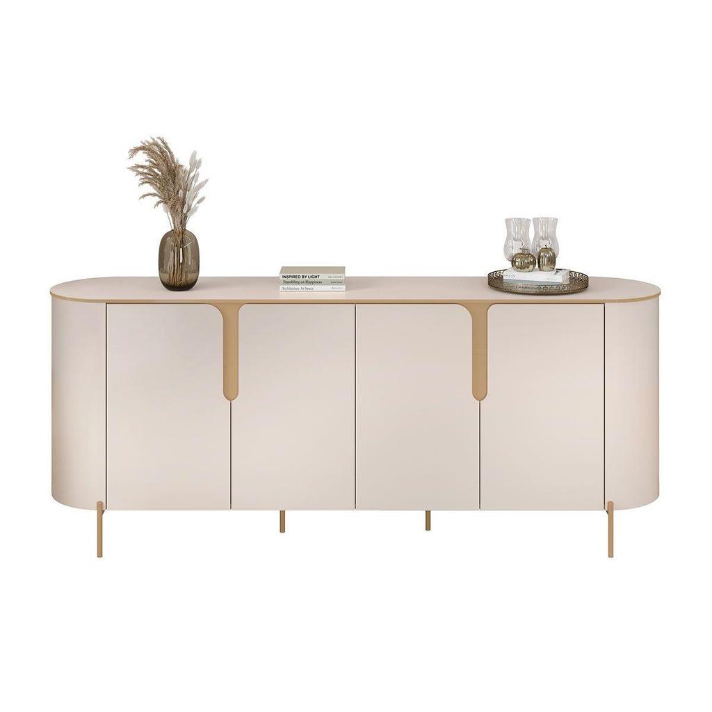 Buffet de Sala Jantar Cleo c/ 4 Portas Off White - DJ Móveis