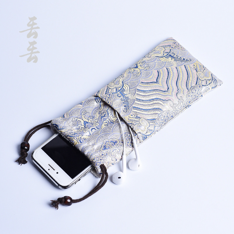Bolsa de pano para armazenamento de Smartphone, fone de ouvido tesouro para carr