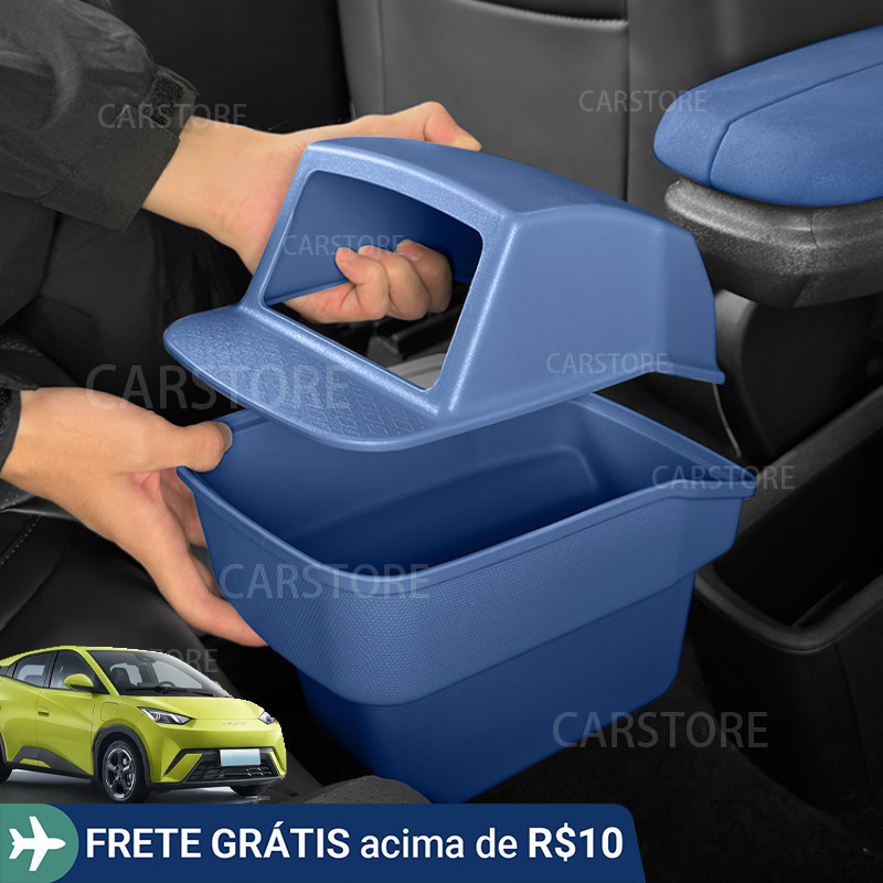 Para BYD Dolphin Mini, Caixa de Armazenamento Traseira Original na Cor do Carro, Lixeira para Apoio de Braço Inferior da