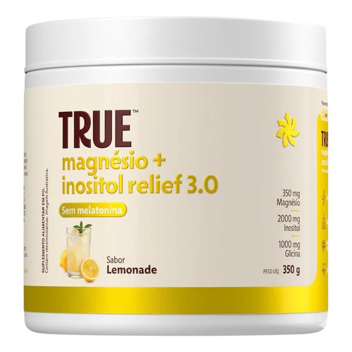 Magnésio Inositol Relief Glicina Taurina True Source Pó Lemonade | Limonada 300g