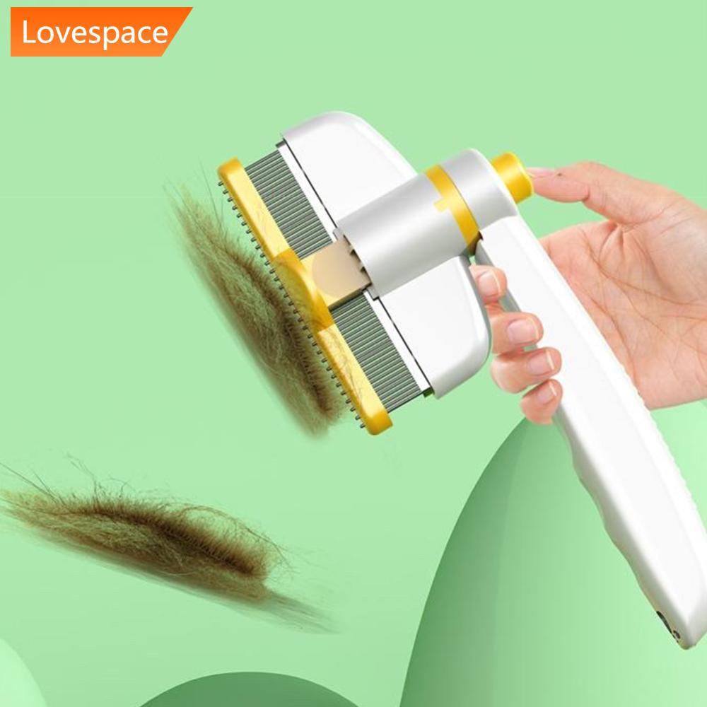LS-STORE Escova De Cabelo Rotativa Sem Esforço Para Animais De Estimação , Pente , Ferramenta De Desmatamento Pele Fosca