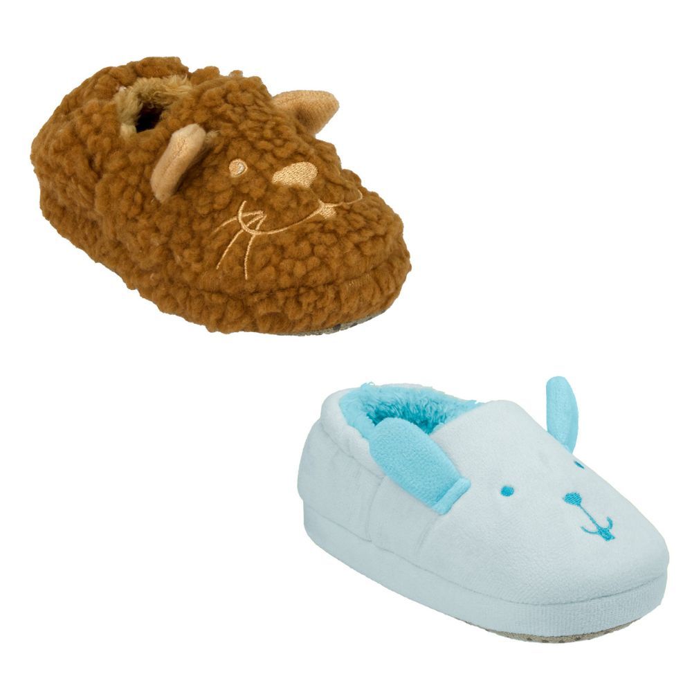 Pantufa Infantil Antiderrapante Castor/Coelho Pimpolho