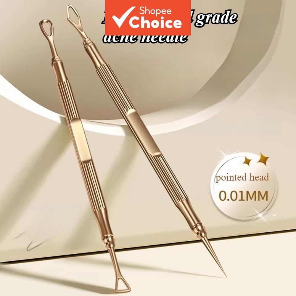 Agulha de Acne Ultra Fina, Extrator de Espinhas, Conjunto Especial de 3 Peças para Salão de Beleza, Agulha para Remover