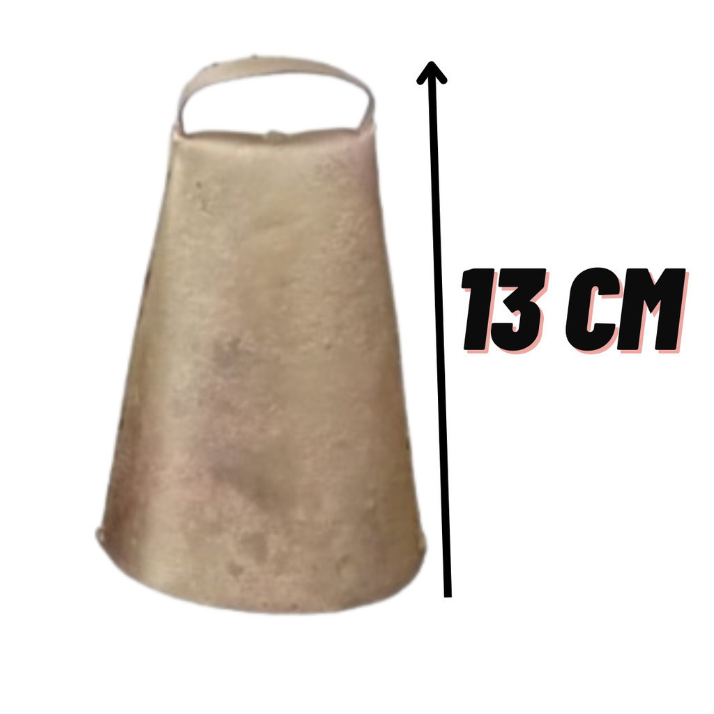Sino Cincerro Boi Vaca Chocalho 13 Cm de metal