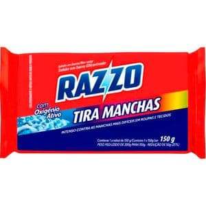 KIT COM 2 UNIDADES - Sabão em Pedaço Razzo Tira Manchas 150g