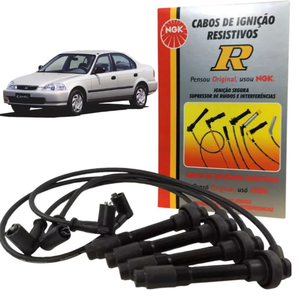 Jogo Cabo Vela Honda Civic 1.6 16v 96 A 2000 Sc-k01 Ngk