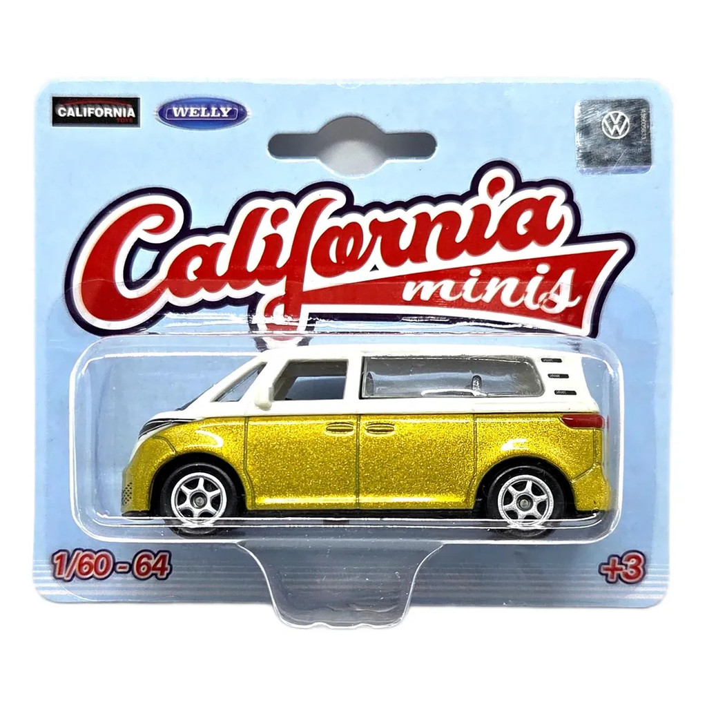 Miniatura Carro Nova Kombi Volkswagen ID.Buzz 1/64 Welly