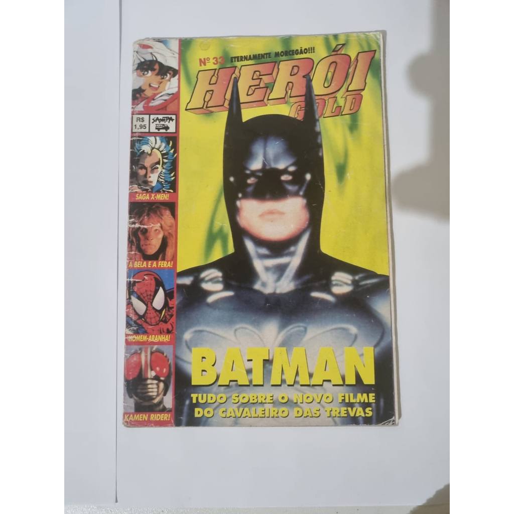 Revista Heroi Gold 33 Batman Filme Original Usada