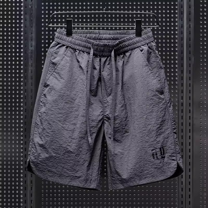 Comércio exterior de volta ao trabalho fino Shorts de seda gelo masculino verão solto basquete esportes lazer meia calça