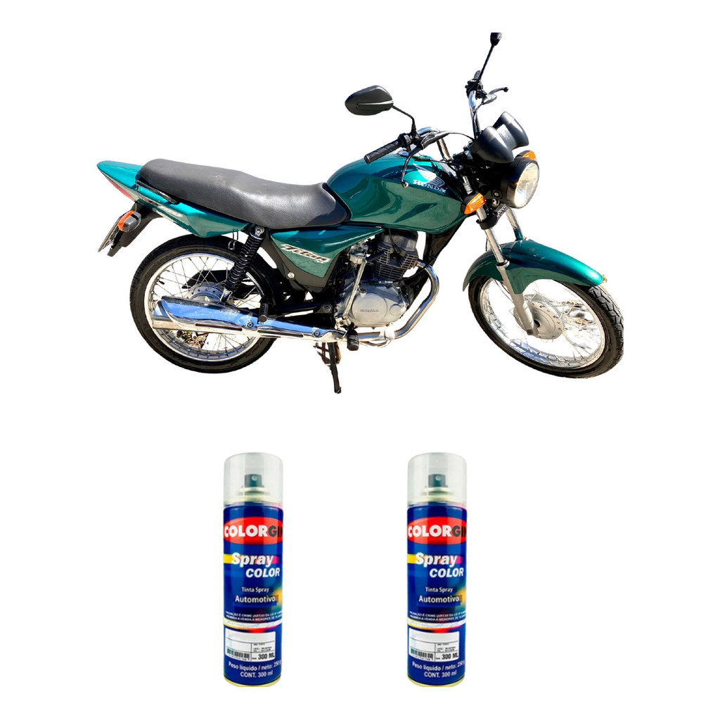 Tinta Spray Automotiva Verde Pantanal Honda G147m + Verniz