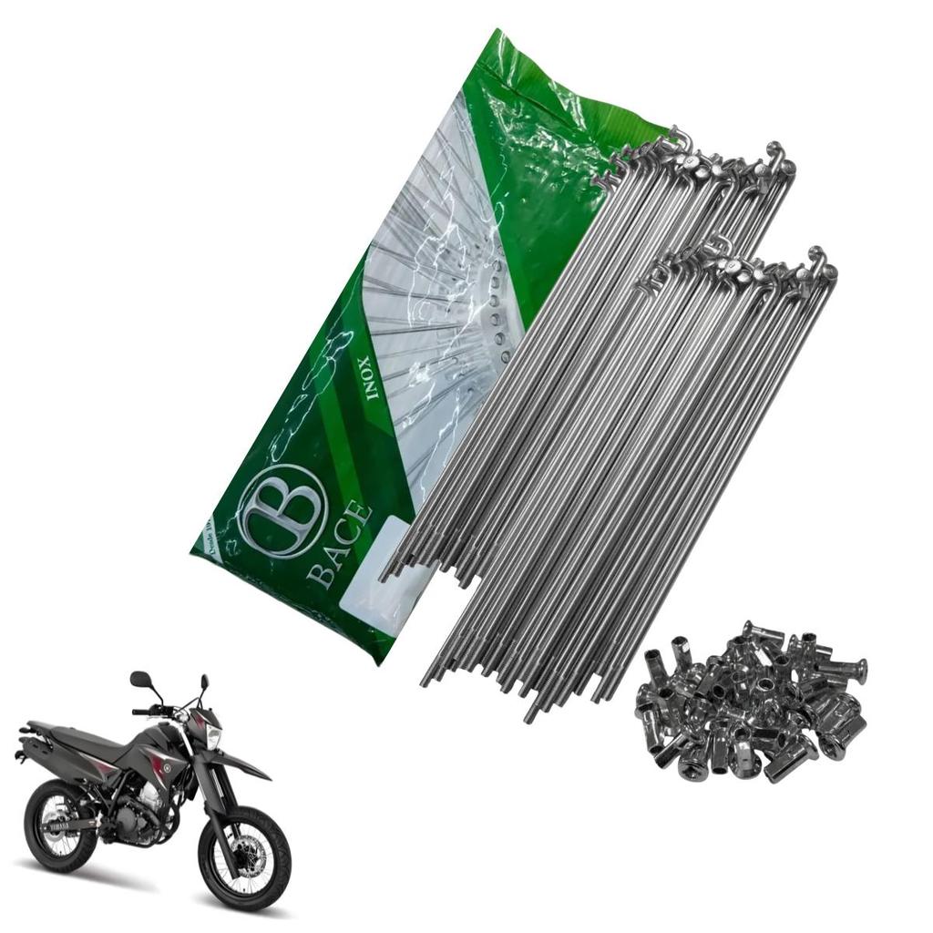 Jogo Raio Roda Lander250 X Motard Dianteiro Inox 4mm Bace i