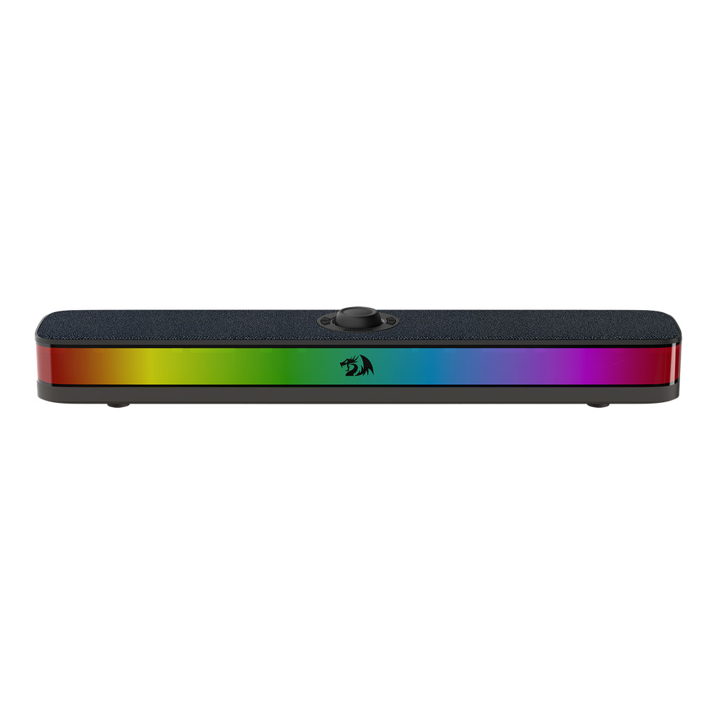 Soundbar Gamer Redragon Neo RGB USB-C 2x5W RMS Preto