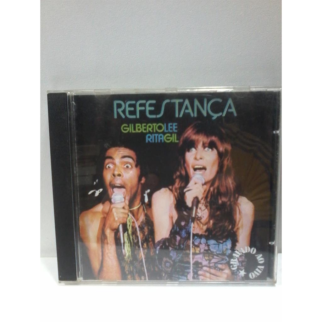 CD Gilberto GIl - Rita Lee Refestança Gilberto Lee E Rita Gil - Gravado Ao Vivo