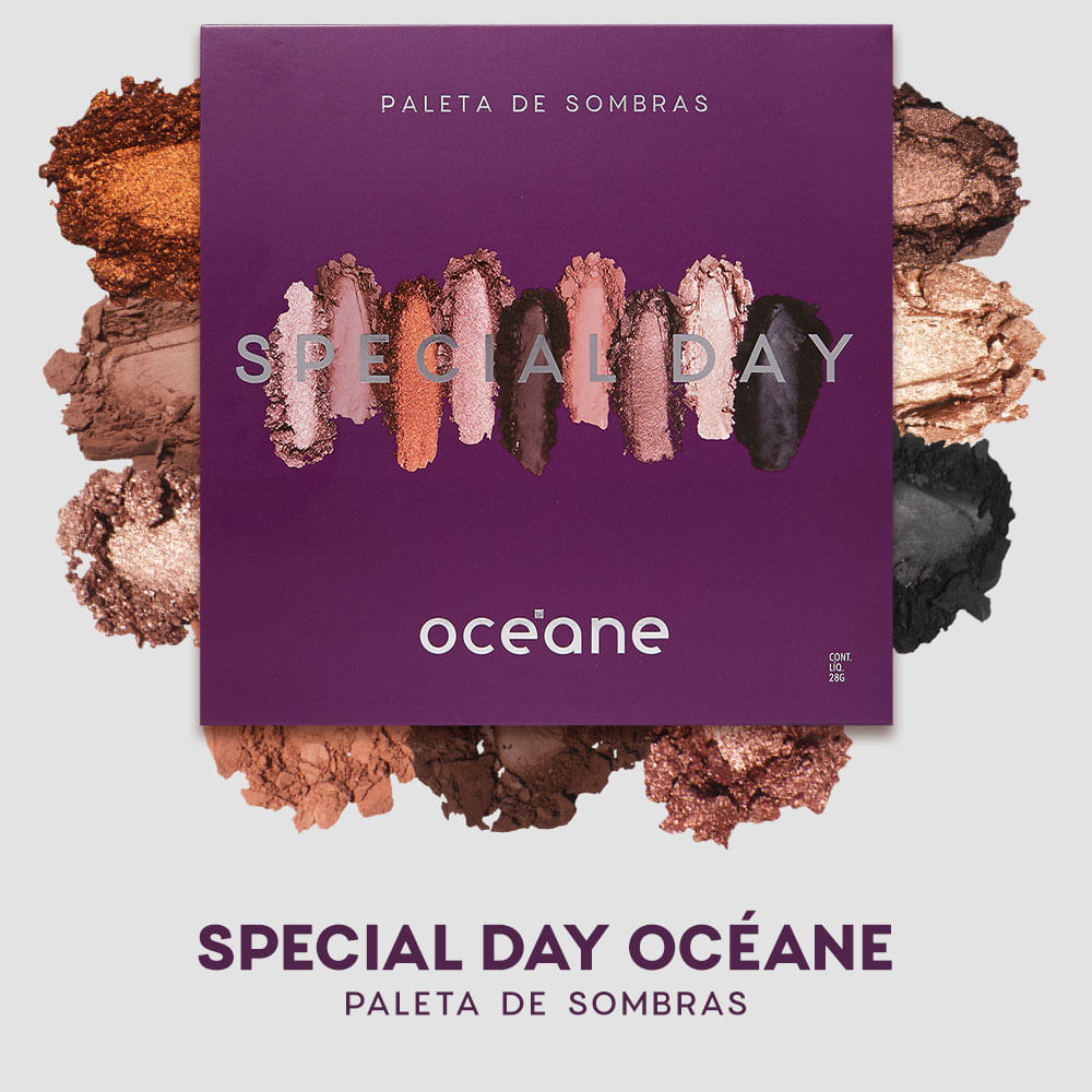 Kit Paleta Multifuncional + Paleta de Sombras Special Day Océane Purple (2 Produtos)