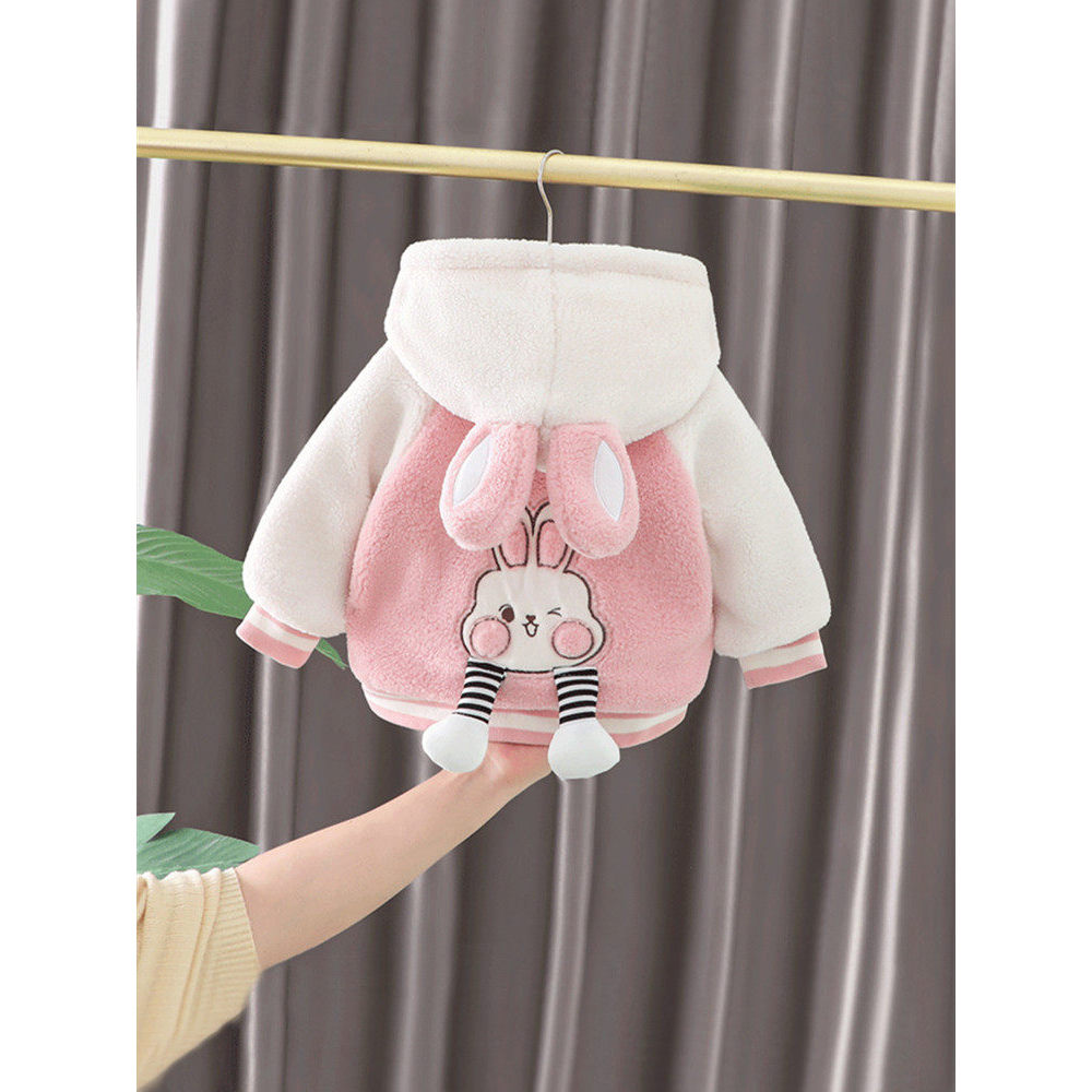 Meninas casaco de lã de cordeiro outono inverno roupas novo estilo crianças estilo ocidental forro de lã engrossado casa