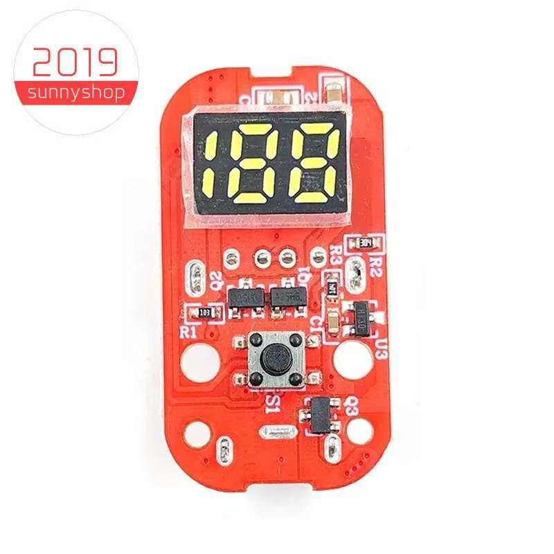 [Bestseller S] Para Lanterna Luz De Pesca 0-100 Display De Energia Placa De Driver PCB Peças De Reparo DIY Função De Car