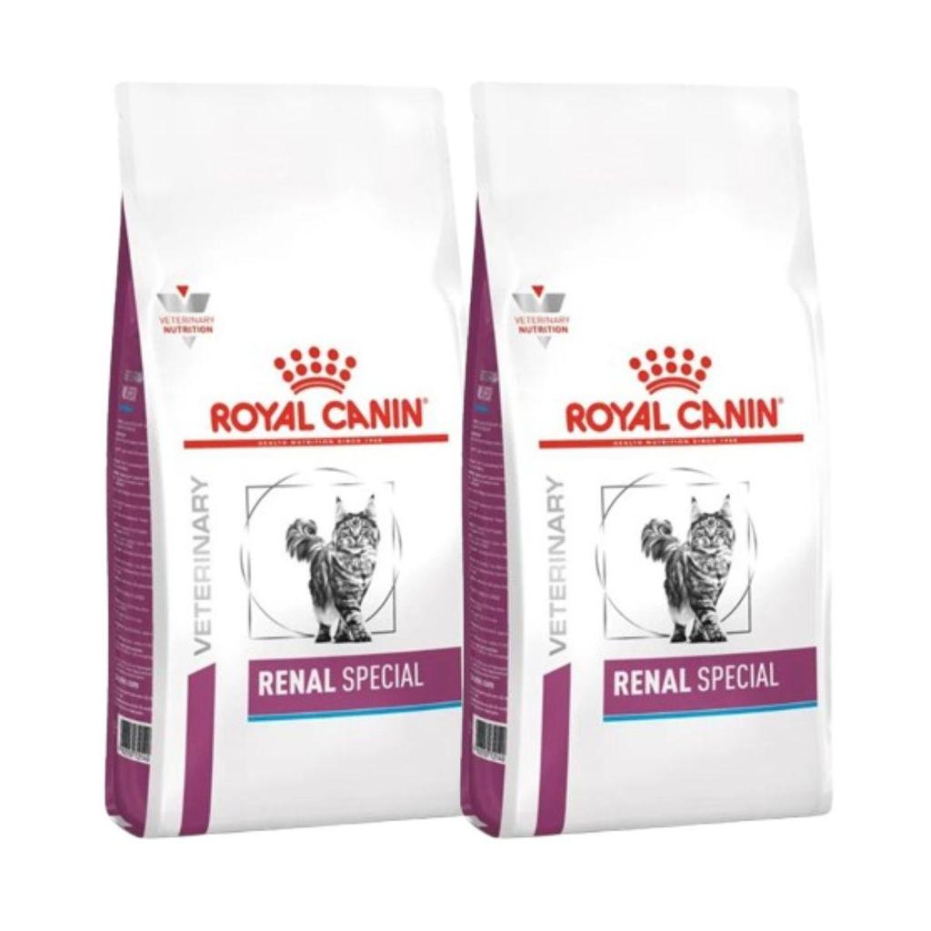 Kit 2 Rações Royal Canin Feline Veterinary Diet Renal 1,5Kg