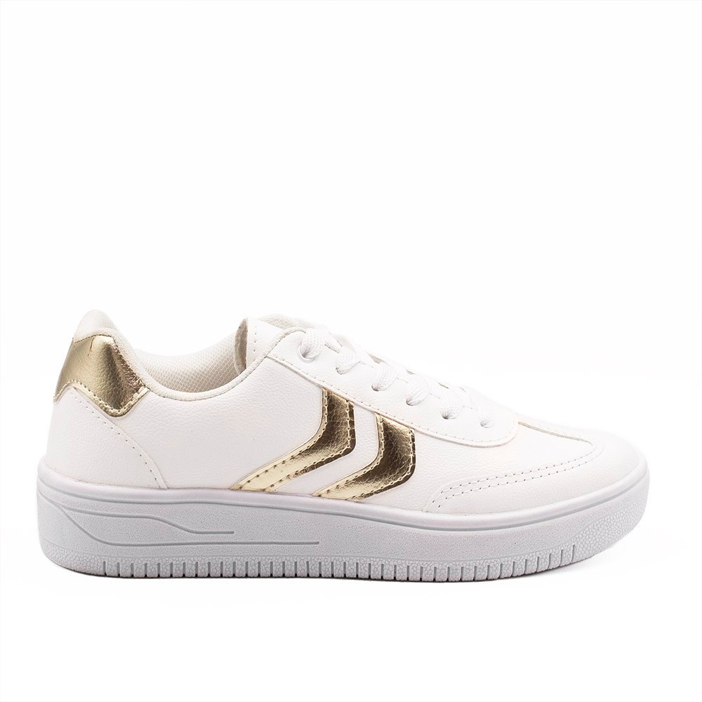 Tênis Zatta Casual  Listras Laterais Kalime Branco