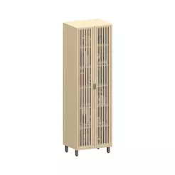 Cristaleira MDF 2 Portas Vidro 70cm Aura Luciane Carvalho