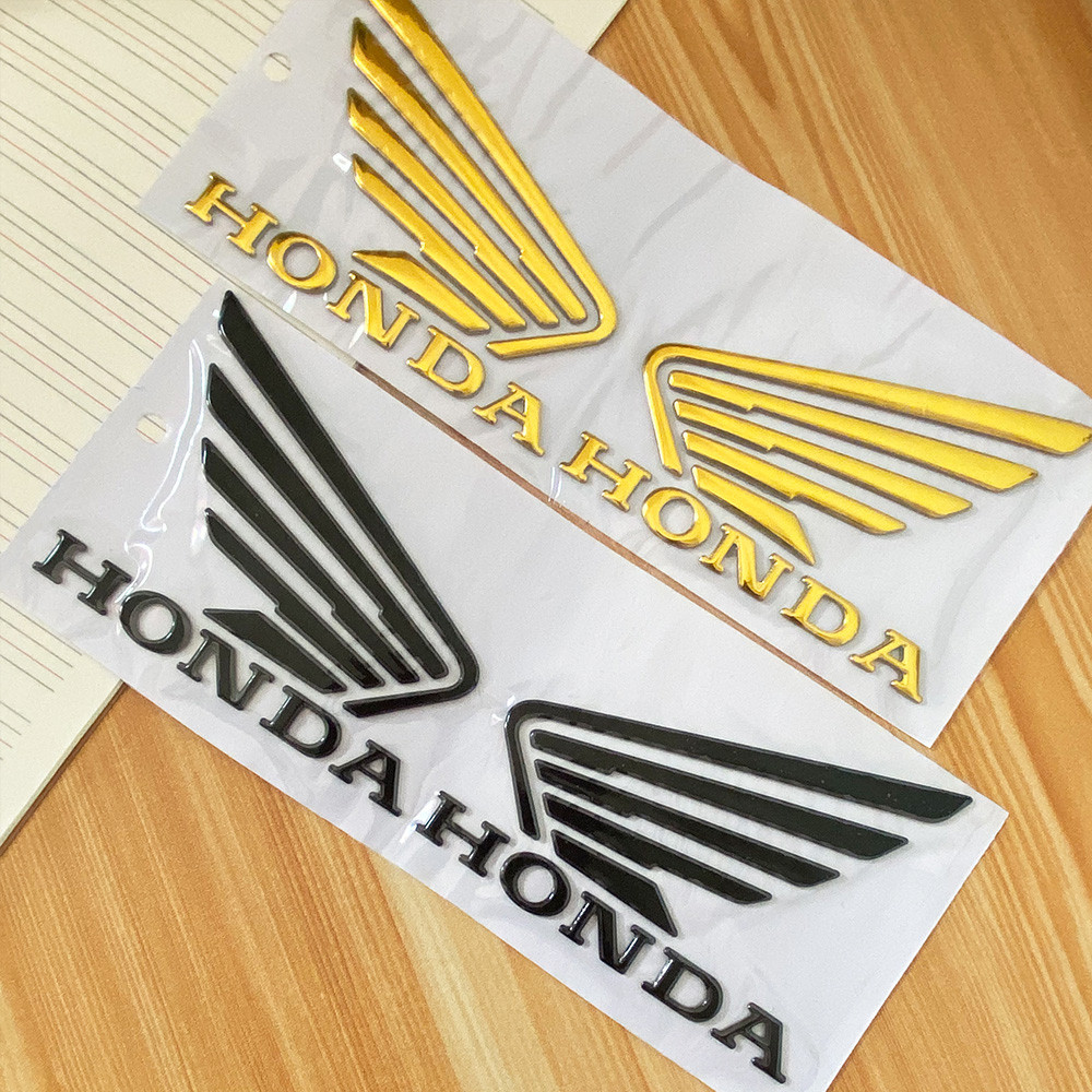 Adesivo e Decalque 3D para Emblema de Motocicleta para Honda VFR 400 800 CB 600 1000 250 500 Azul Preto Prata Dourado Ve
