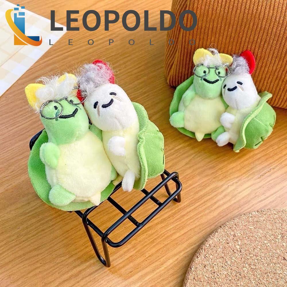 LEOPOLDO 1 Par De Chaveiro De Tartaruga , Pingentes Verdes " Sticking Together " , Simbolismo Criativo Do Homofone