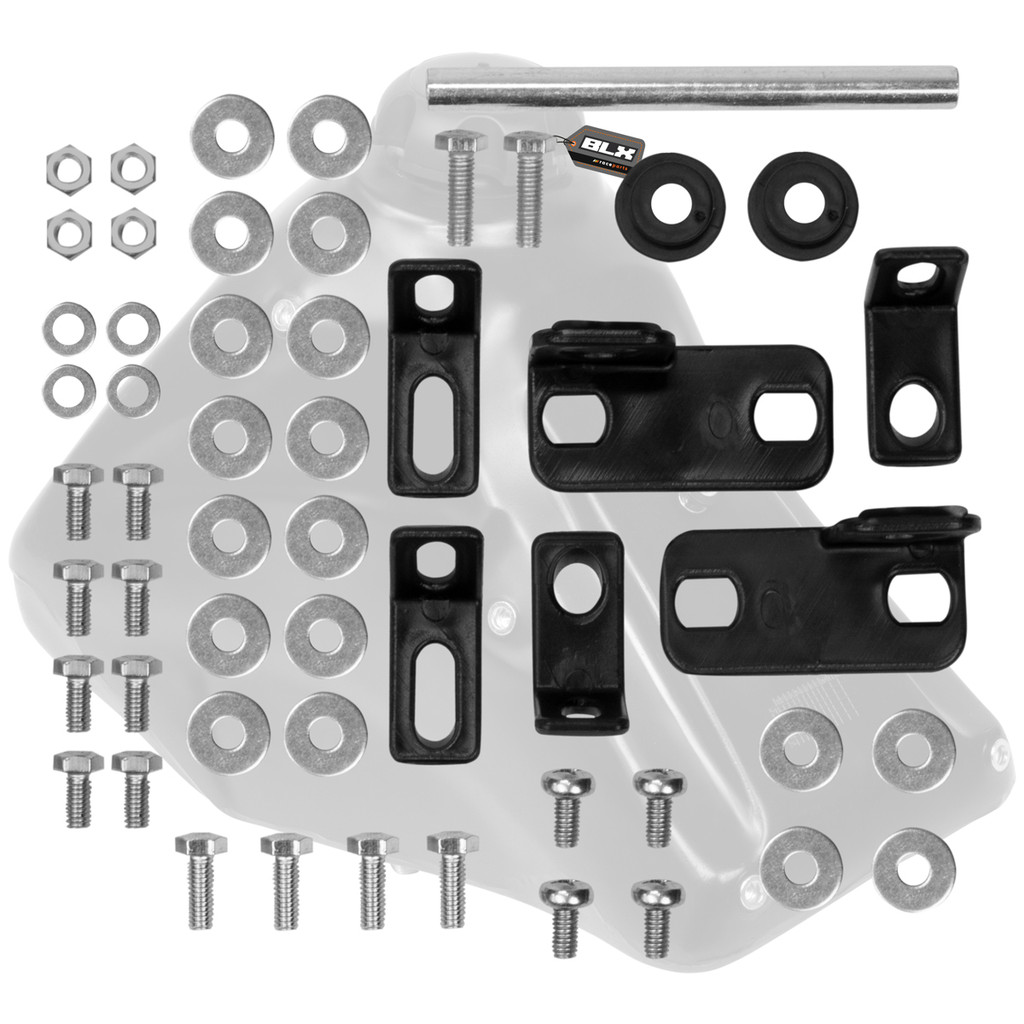 Kit Ferragens Suporte Tanque Adaptação Crf 230 Tornado Amx