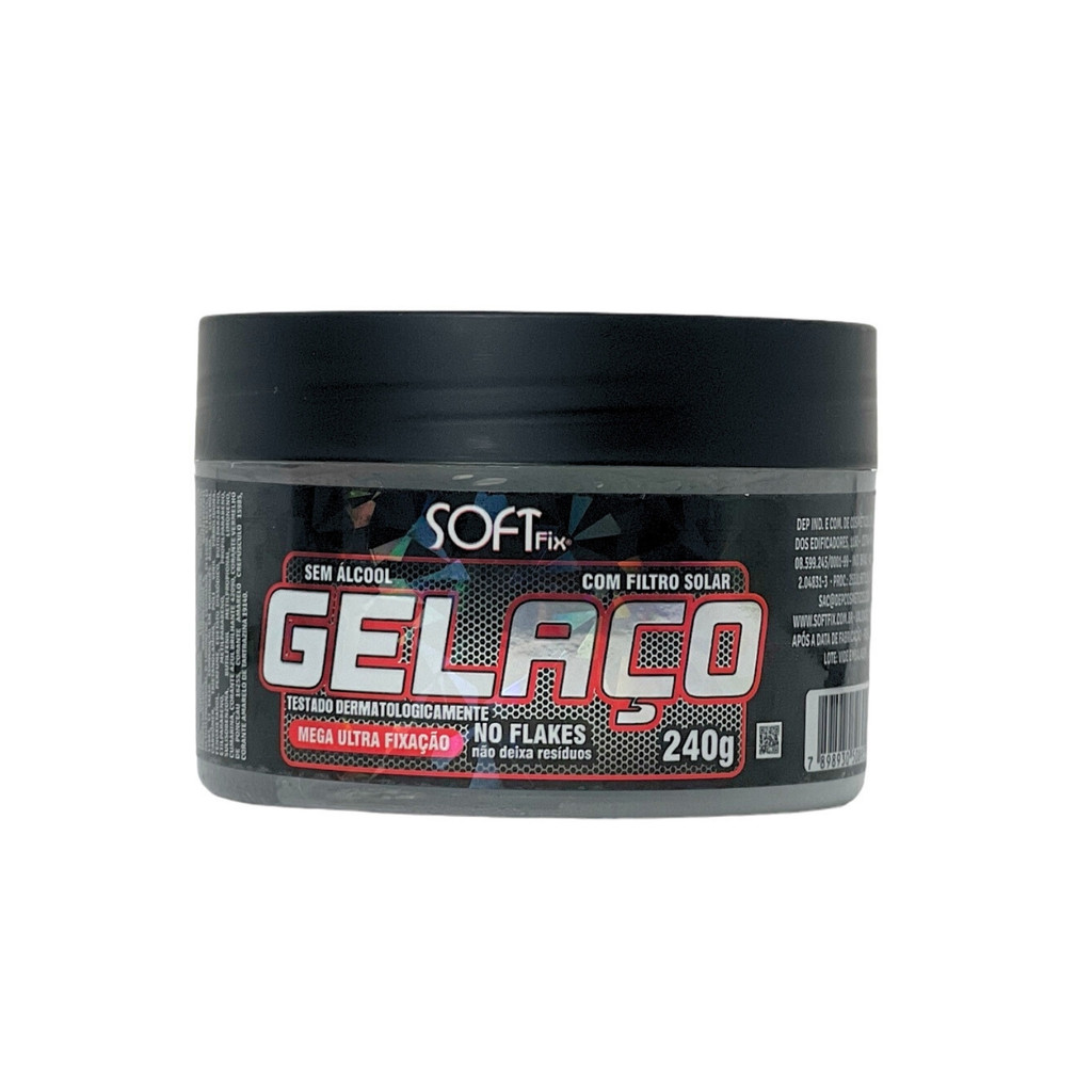 Gel Aço Mega Ultra Fixação 240g - Soft Fix