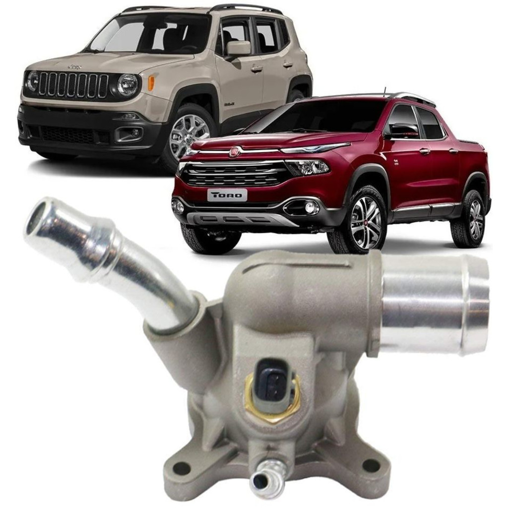 Carcaça com Válvula Termostática Jeep Compass 2.0 16V Flex de 2017-22