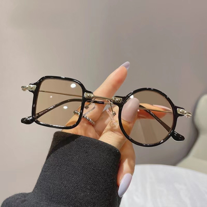 Óculos de Sol Quadrados e Redondos Anti-UV, Novos Óculos de Sol para Mulheres e Homens, Estilo Punk, Óculos de Sol Femin