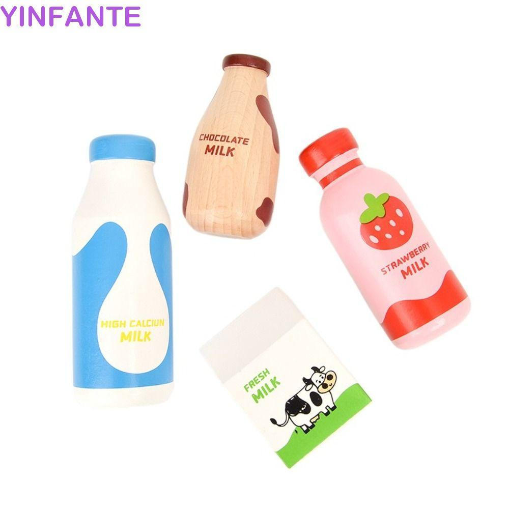 Brinquedo De Garrafa De Bebida YINFANTEWN , Jogo De Imitação , Brinquedos De Comida De Cozinha , De Leite De Morango