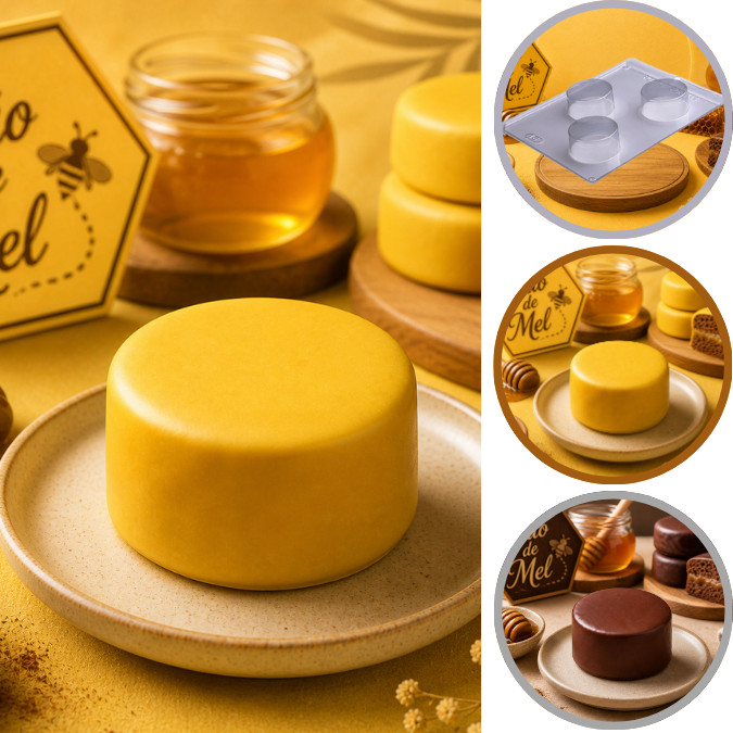 Forma SILICONE Para Pão de Mel Médio P16 PORTO (CHOCO)