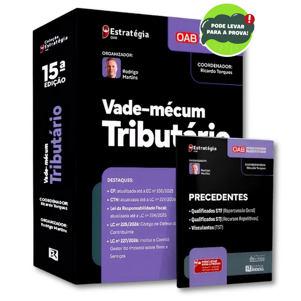 Vade-mécum Tributário 15ª Edição - 2ª Fase OAB Exame 46