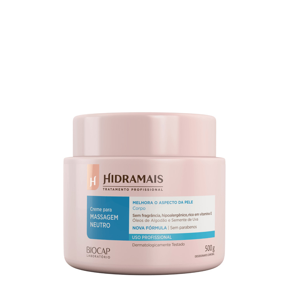 Creme Para Massagem Neutro 500g