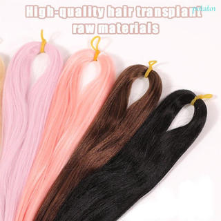 POTATO1 BJD Linha De Cabelo Anti-Mohair Peruca Artesanal Gancho Para Todas As Bonecas 80cm Diy Cores Preto Falso