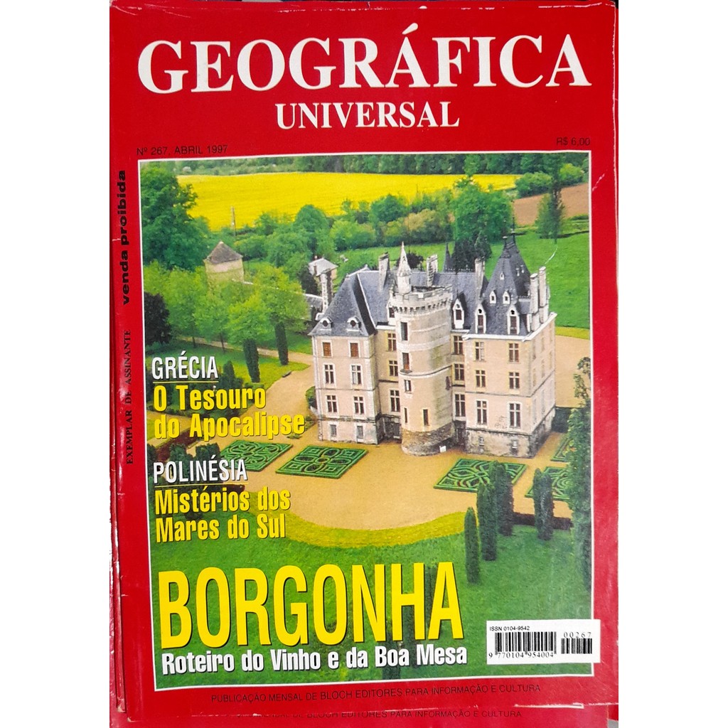 Revista Geográfica Universal nº 267 Abril 1997 Borgonha de Bloch 7992585
